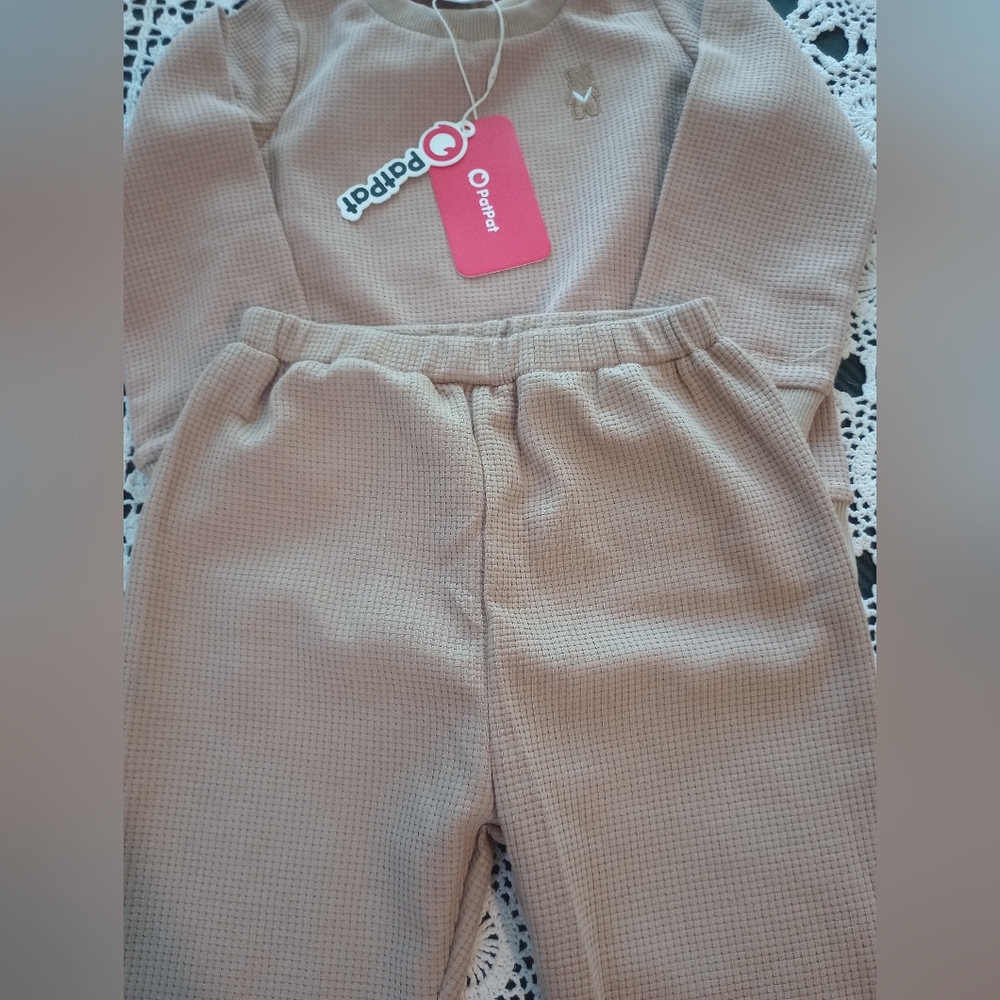 NWT PatPat Unisex 2 piece outfit Size 2 years boy girls bear - Picture 3 of 5
